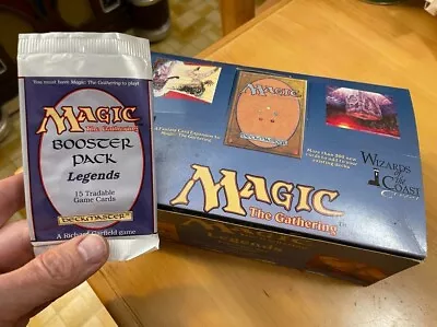 MTG: Legends Booster Box Empty With Empty Booster Pack Wrapper • $135