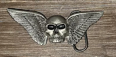 Monster Belt Buckle Mobtown Chicago 2000 - Skull Feather Wings - Snake Dice • $24.89