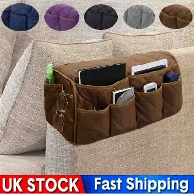 14 Slots Sofa Armrest Bag Couch Handrail Organizer Holder Hanging Storage Bag UK • £3.99
