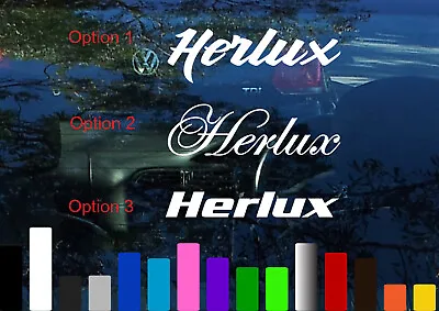 HERLUX Funny Hilux 4x4 Girl Car Sticker Vinyl Decal • $6.99