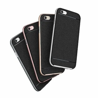 Protective Case Hybrid Carbon Silicone Case Cover Case Back Cover Bumper • £9.59