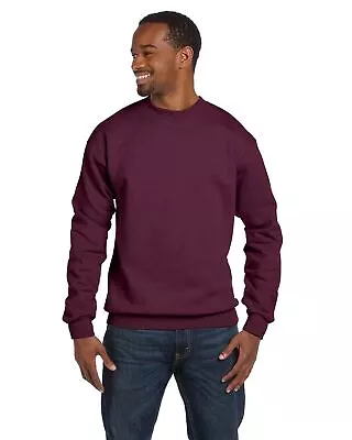 Hanes Men's Sweatshirt Long Sleeve Cuff Waistband Ecosmart Crewneck Fleece P1607 • $19.15