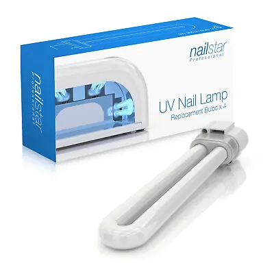 4 X NailStar® 9W UV Bulbs (365nm) For NailStar 36 Watt Nail Lamp • £11.99