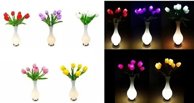 £23.24 • Buy Tulip Flower LED Vase Table Lamp Light Home Decoration Christmas Gift 60cm NEW