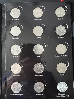 London Olympic 50p Coin Full Set In Folder • £90