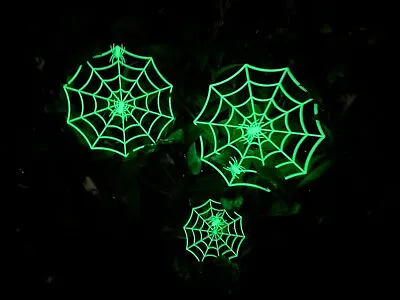 Halloween Glow In The Dark Spider Cobwebs X3 • £3.99