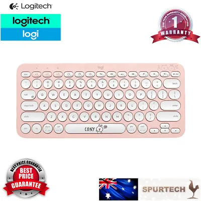Logitech K380 Bluetooth Wireless Keyboard PC IPad Android IOS Tablet Cony Rabbit • $42