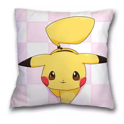 45x45cm Anime Cushion Cover Pikachu Decor Sofa Pillow Cover Cartoon Pillowcase • $24.10