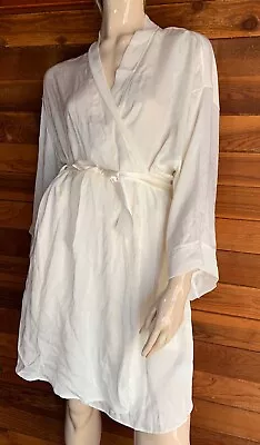 SIMPLY VERA Vera Wang WHITE SIZE LARGE ROBE   #10859 • $12.95