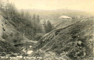 £1.45 • Buy 1920s Postcard Welsh Bungalow And Bathing Pool