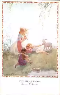 Margaret Tarrant Fantasy Magic Of Childhood Little Girls Lamb Vintage Postcard • $6.63