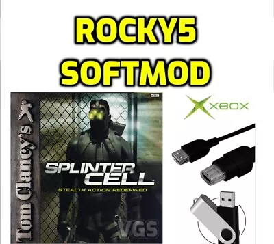 Original Xbox Rocky5 SPLINTER CELL SOFTMOD Kit • $32.99