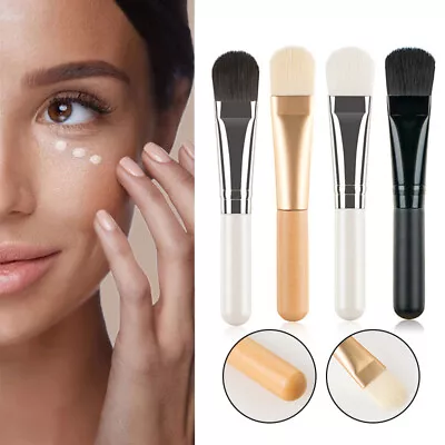 Flat Soft Foundation Brush Liquid Powder Cream Blender Face Mask Applicator/ ` • £1.48