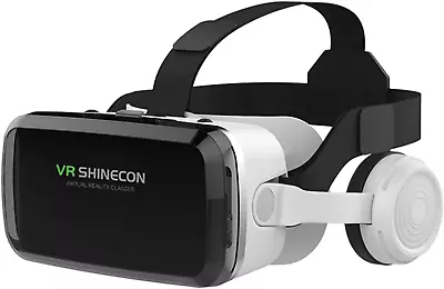 VR SHINECON Headset HD Virtual Reality Glasses/ WHITE • $19.99