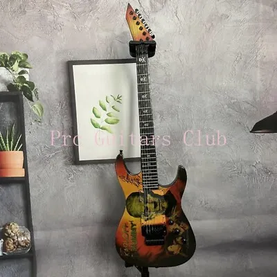 Black ST Kirk Hammett KH-3 Karloff Mummy Electric Guitars FR Bridge Hardware • $279.90