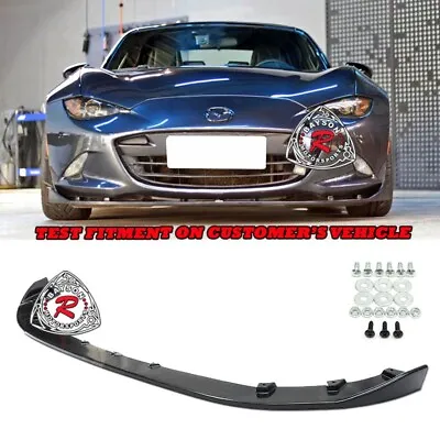 $119.99 • Buy Fits 16-22 Mazda Miata MX5 ND ND2 ND3 A Style Front Bumper Lip Spoiler (PU)
