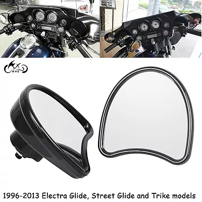 Black Batwing Fairing Mount Side Mirror For Harley Electra Street Glide 1996-13 • $18.05