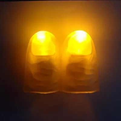 £2.99 • Buy MAGIC TRICK - Light Up Thumb Tips X 2 - Orange - UK Stock