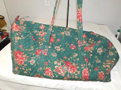 Vera Bradley Extra Large Duffle Bag Greenbriar VGUc • $14.99