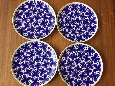 Set Of 4 -Mon Amie Rorstrand Porcelain Plate Blue White Marianne Westman 10 3/4  • $99.99