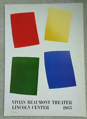 Ellsworth Kelly Color Block Artist Pop Lincoln Center 1965 Art Poster Red Green • $29.99