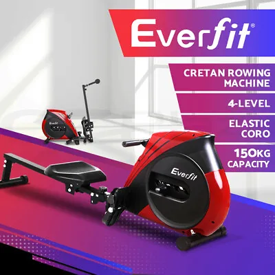 Everfit Rowing Machine Rower Resistance Exercise Fitness Gym Home Cardio • $212.95