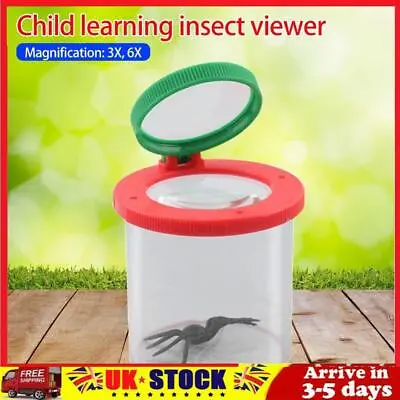 Insect Viewer Box Durable 3X 6X Magnifying Glass Exploration Education Toy • £5.89