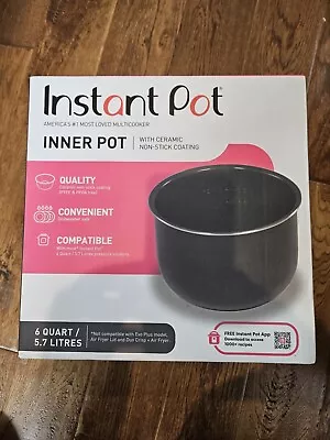 Instant Pot Ceramic Non-Stick Interior Coated Inner Cooking Pot - 6 Quart • $30