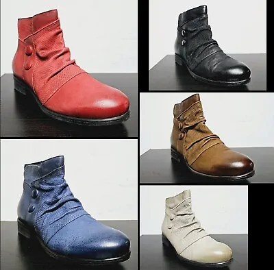 Miz Mooz Leather Ankle Boots - Sallie - Choose Color/Size/Width - NIB • $95