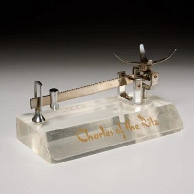 $60 • Buy Charles Of The Ritz Henry Troemmer Lucite Base Powder Scale Vintage 1950s