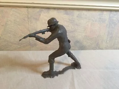 Vintage Marx - 6  German  Rifleman  Soldier Figure - 1963 • $14
