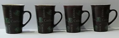 4 Mulberry Home Collection  Coffee Cocoa  Cups Mugs 10oz Vintage • $32
