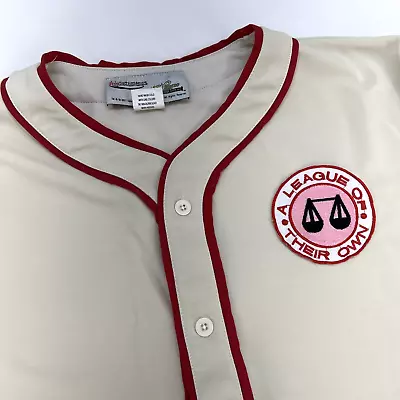 League Of Their Own Fun Costumes Softball Jersey Adult XL Ivory Red  • $25.76