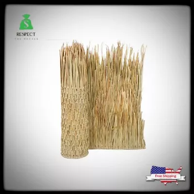 35in X 96 In Mexican Palm Thatch Runner Roof Roll Tiki Straw Style Grass Rolls • $76.64
