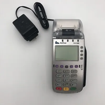 USED Verifone VX 520 EMV Credit Card Machine POWER TESTED  READ • $17.99