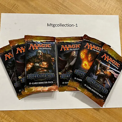 2X Core 2014 Magic The Gathering MTG  Factory Sealed Booster Pack Draft Set Of 6 • $40