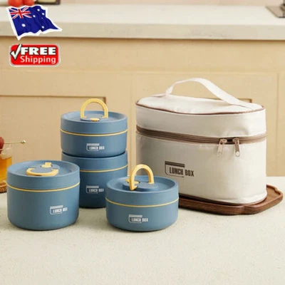 $16.44 • Buy Thermo Thermal Lunch Box Stainless Steel Insulated Bento Box Food Container AU