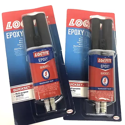 2 Pack (.85 Fl Oz Each) Loctite Epoxy Multi-purpose Quickset For Tile Wood Metal • $14.99