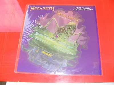 Megadeth - No More Mr Nice Guy - Shaped Picture Disc & Backing Card - • £25
