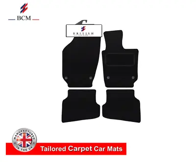 Fits Vw Polo 2009-2018 Fully Tailored Carpet Car Floor Mats Black 4pc Set 4 Clip • $22.39