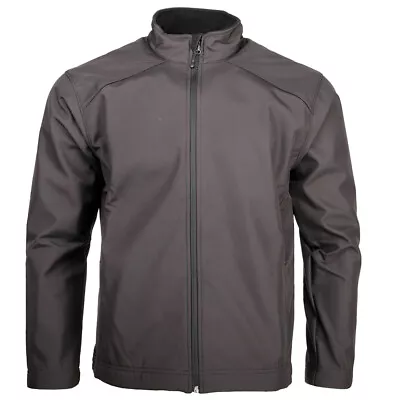 Page & Tuttle Softshell Long Sleeve Windbreaker Mens Black Casual Athletic Outer • $12.99