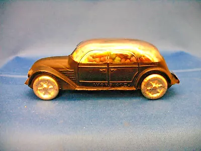 Vintage Glass & Tin Wheel 4 Door Streamliner Car Candy Container Toy Circa. 1930 • $34.99