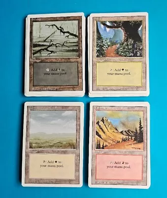 MTG Magic The Gathering Revised Basic Land Set 15 Cards Unplayed • $10.99