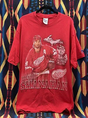 Vintage Brendan Shanahan Pro Player Tshirt XL Detroit Red Wings • $27.99