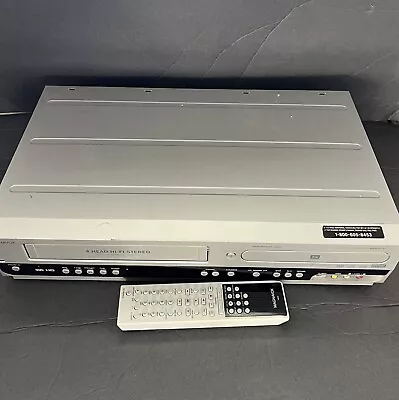 Magnavox VCR/DVD Recorder Combo VHS Gray MWR20V6 - TESTED - Includes Remote • $80