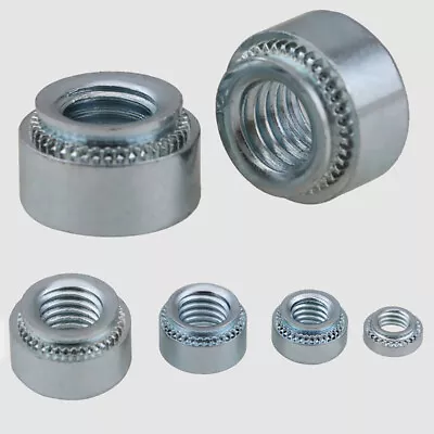 Insert Sheet Metal Press Rivet Nuts M2 M2.5 M3 M4 M5 M6 M8 M10 Zinc Plated • £5.75