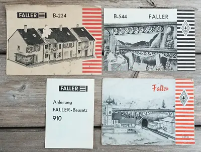 Vintage Original FALLER Model Railway Instructions Leaflet Manual Guide Catalogu • £14.60
