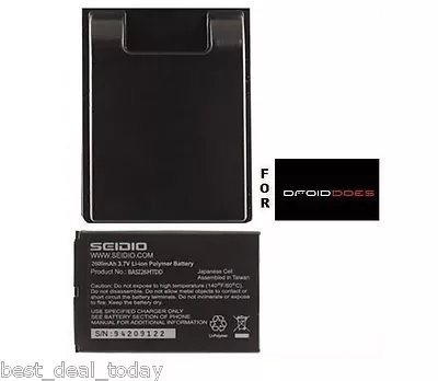 Seidio Extended Battery For Motorola Droid 2 II 2800MAH • $19.95