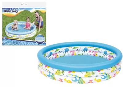 Bestway Childrens Kids Paddling Pool Rigid Swimming Garden Play Fill N Fun Pool • £8.99