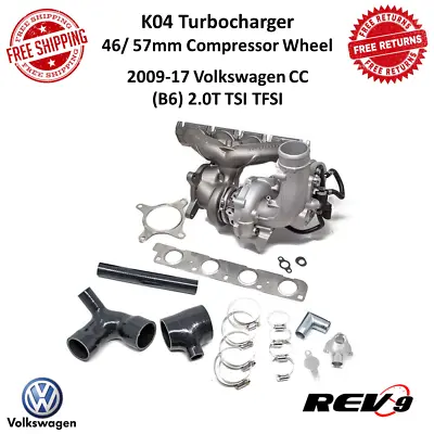 REV9 K04 Turbocharger Kit 350HP+ For 2009-2017 Volkswagen CC (B6) 2.0T TSI TFSI • $700